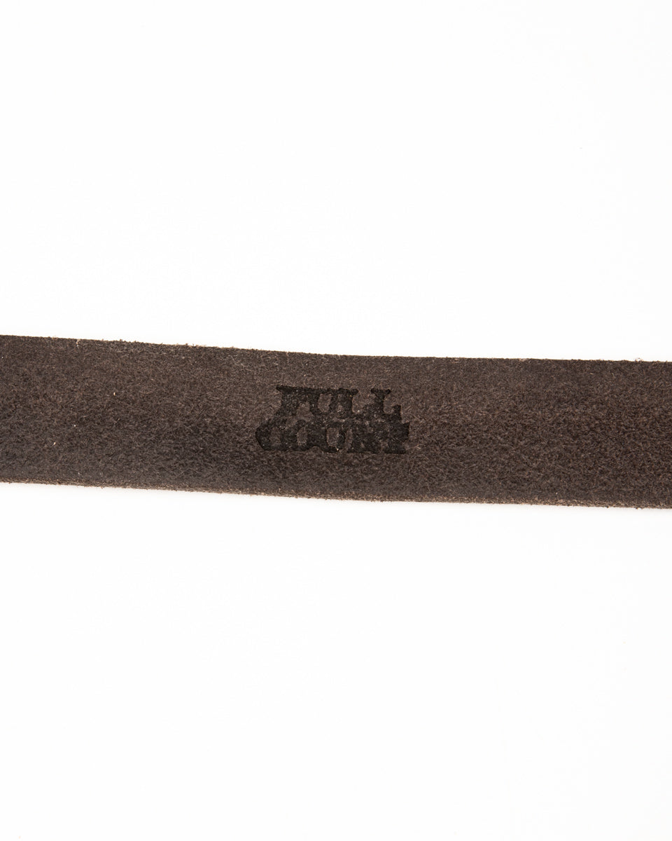 Fullcount Wild Leather Narrow Belt - Black - Standard & Strange