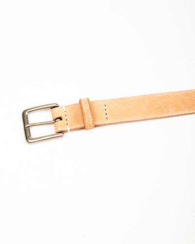 Fullcount Wild Leather Narrow Belt - Natural - Standard & Strange