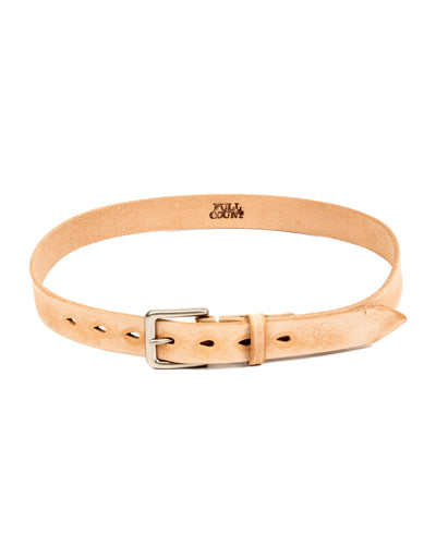 Fullcount Wild Leather Narrow Belt - Natural - Standard & Strange