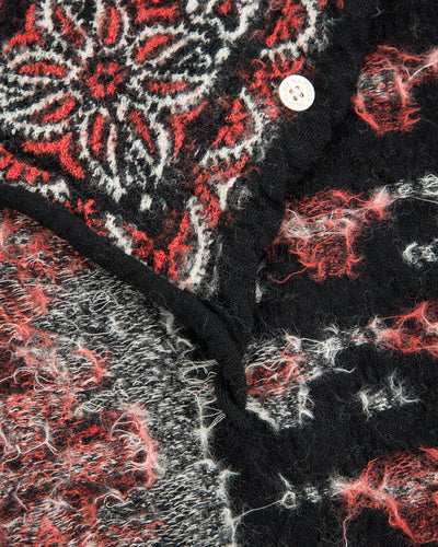 Kapital Fulling Wool HAPPY Scarf Colorful BIG-MAMA BANDANA - Black - Standard & Strange