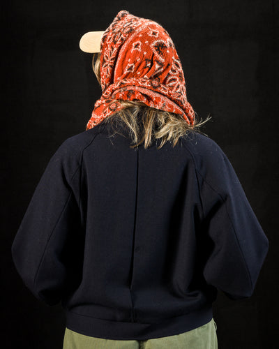 Kapital Fulling Wool HAPPY Scarf Colorful BIG-MAMA BANDANA - Orange - Standard & Strange