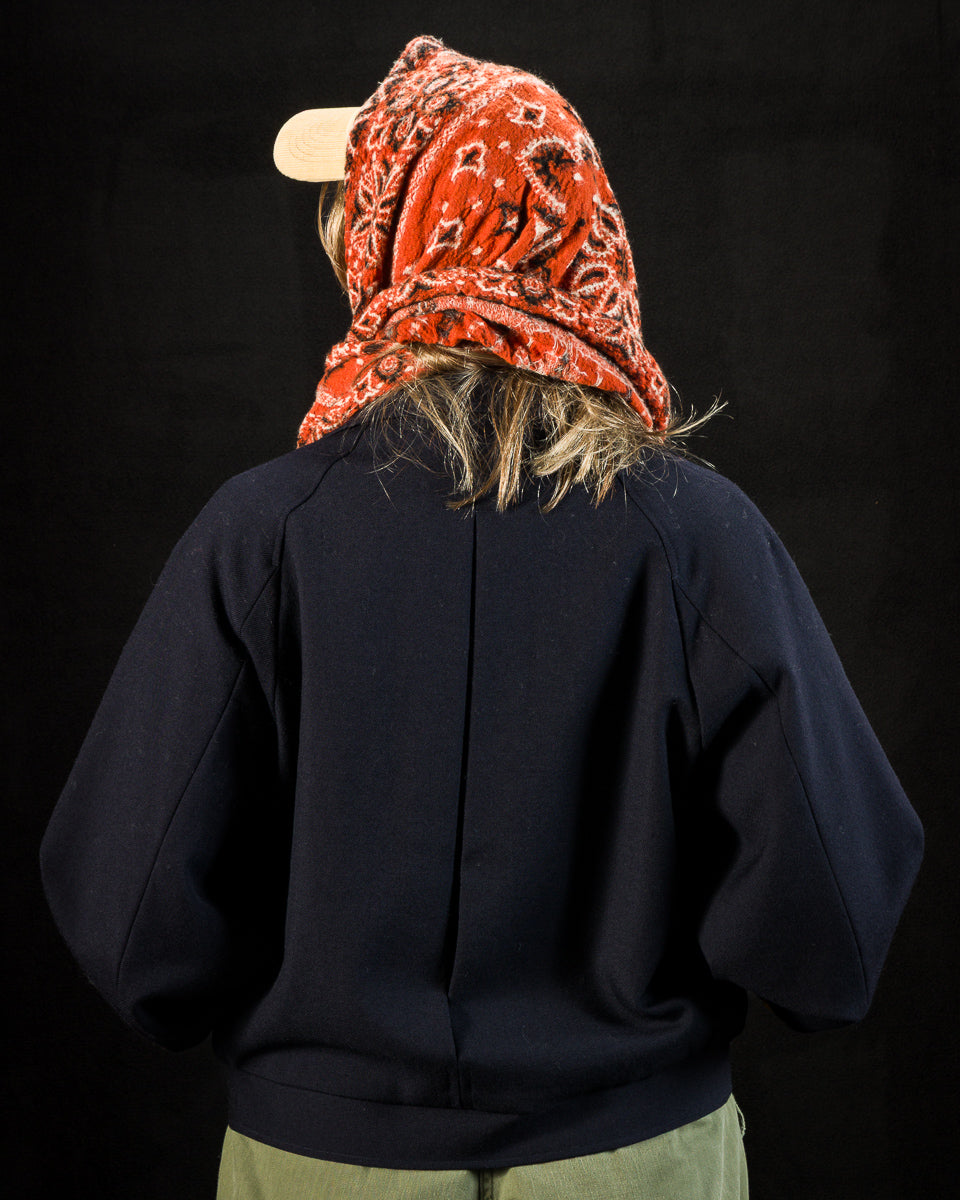 Kapital Fulling Wool HAPPY Scarf Colorful BIG-MAMA BANDANA - Orange - Standard & Strange