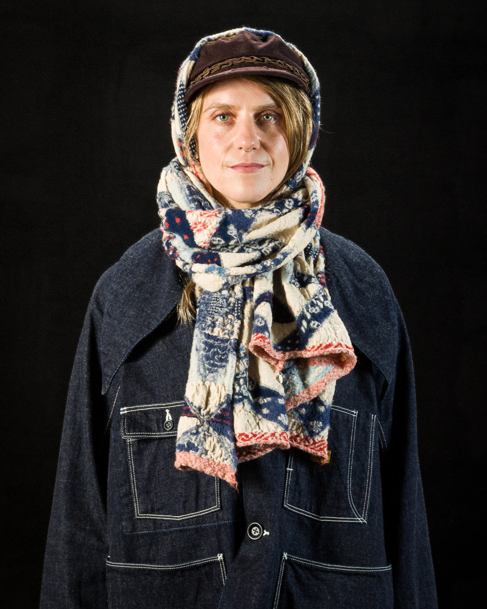 Kapital Fulling Wool Scarf IDG-RAG - Indigo - Standard & Strange