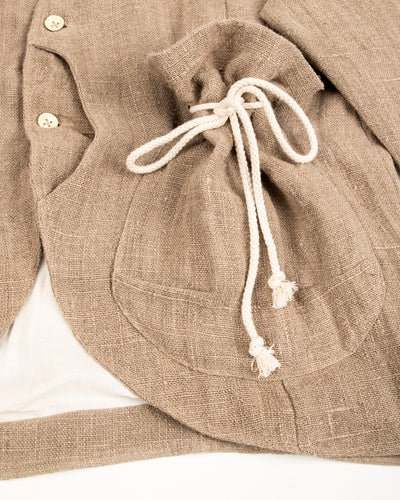 Gathering Beekeeper Jacket - Beige Handwoven Hemp - Standard & Strange