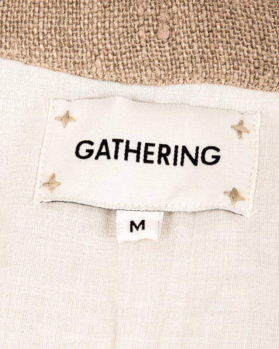 Gathering Beekeeper Jacket - Beige Handwoven Hemp - Standard & Strange
