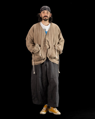 Gathering Beekeeper Jacket - Beige Handwoven Hemp - Standard & Strange