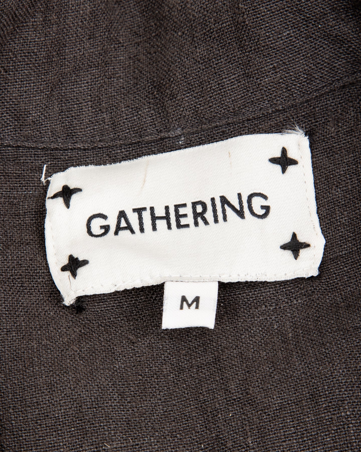 Gathering Fisherman Jacket - Black Linen Stonewash - Standard & Strange