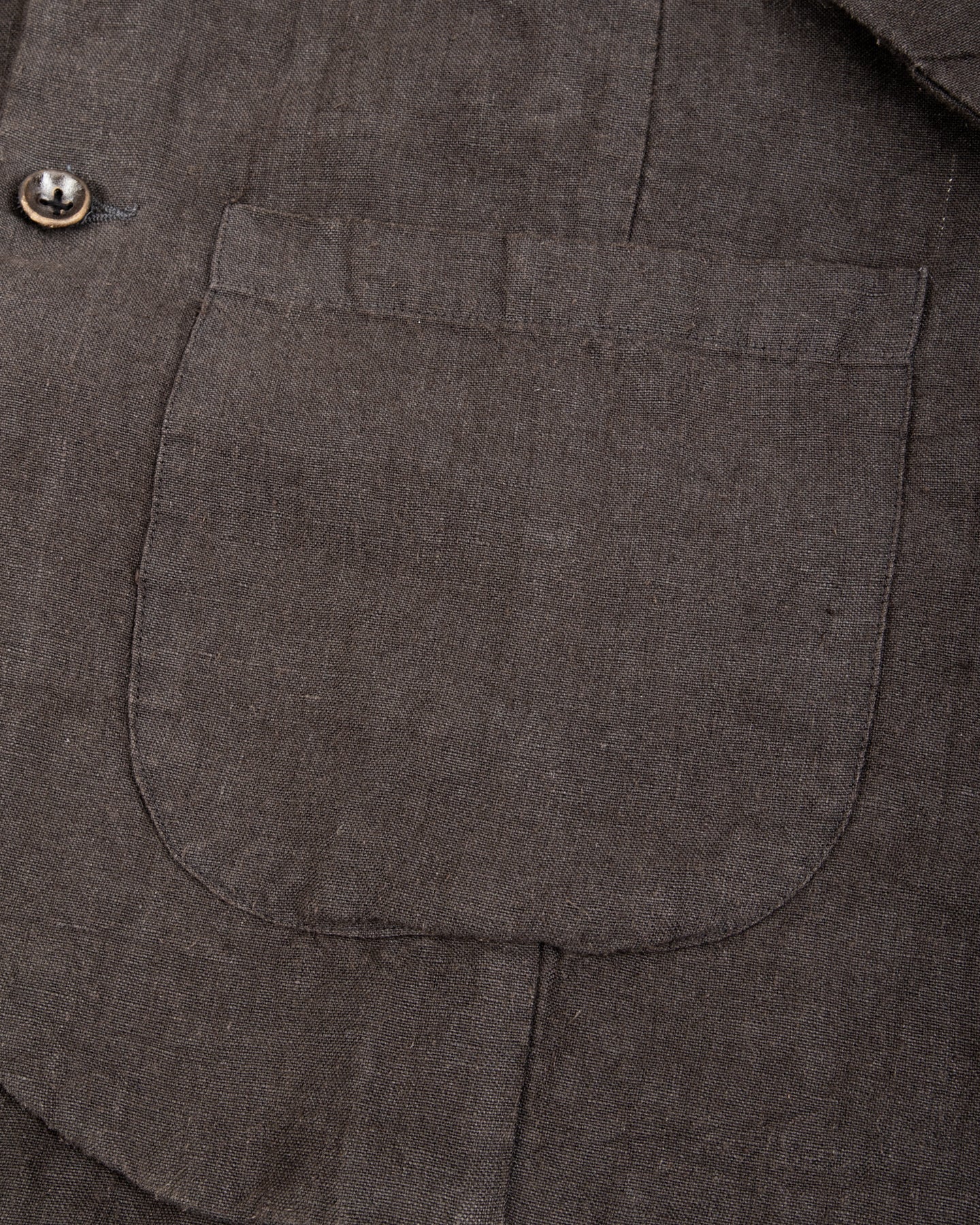 Gathering Fisherman Jacket - Black Linen Stonewash - Standard & Strange