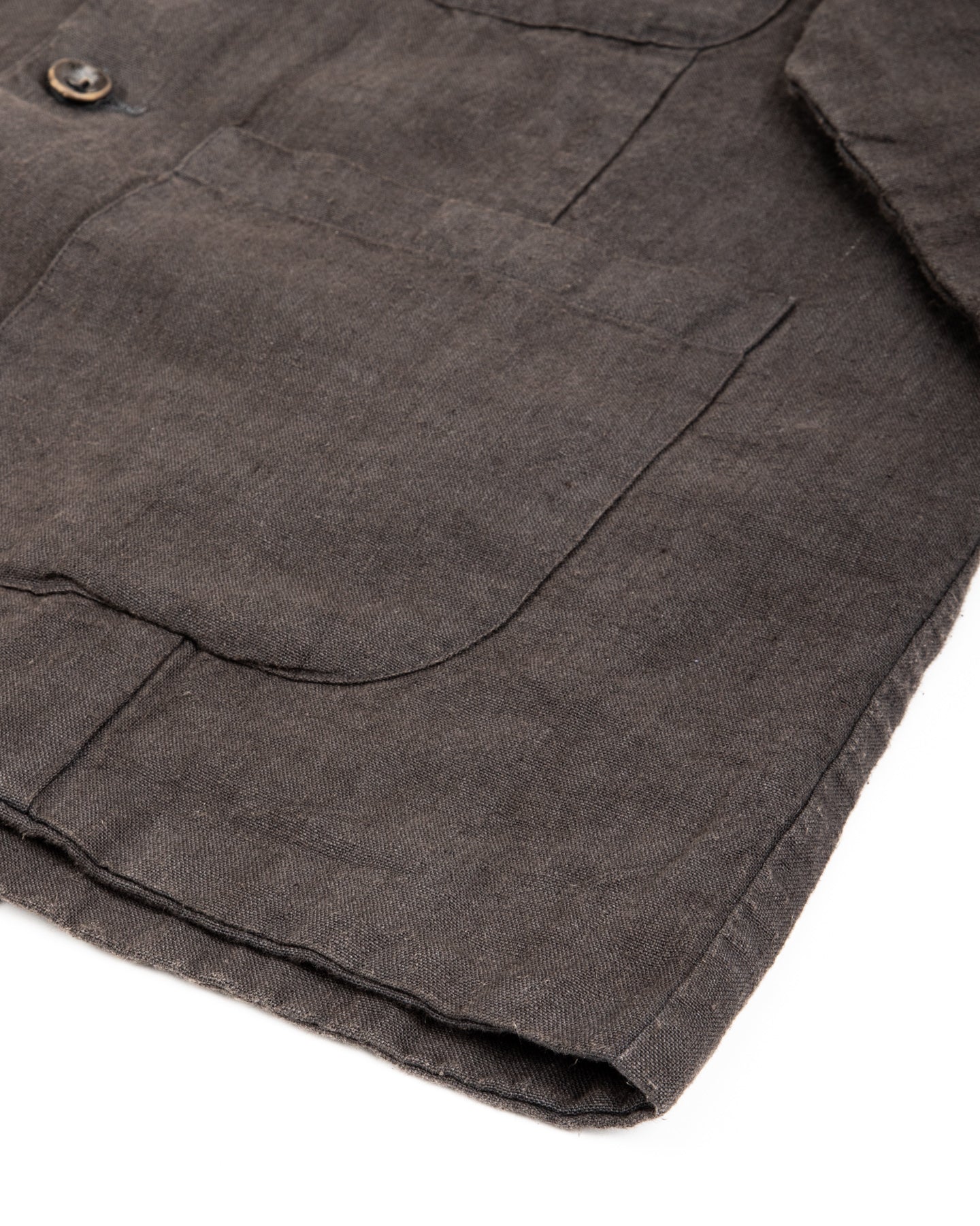 Gathering Fisherman Jacket - Black Linen Stonewash - Standard & Strange