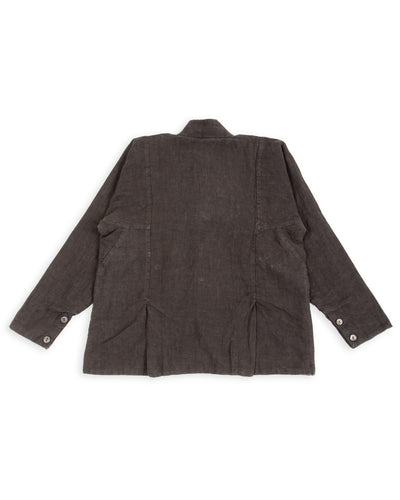Gathering Fisherman Jacket - Black Linen Stonewash - Standard & Strange