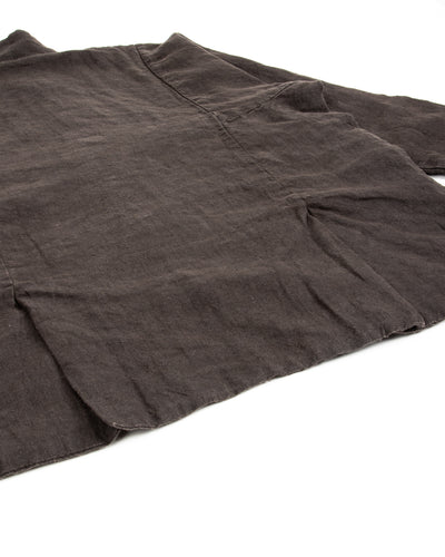 Gathering Fisherman Jacket - Black Linen Stonewash - Standard & Strange