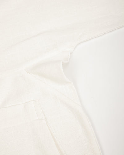 Gathering Farmer Jacket - White Handloom Cotton - Standard & Strange