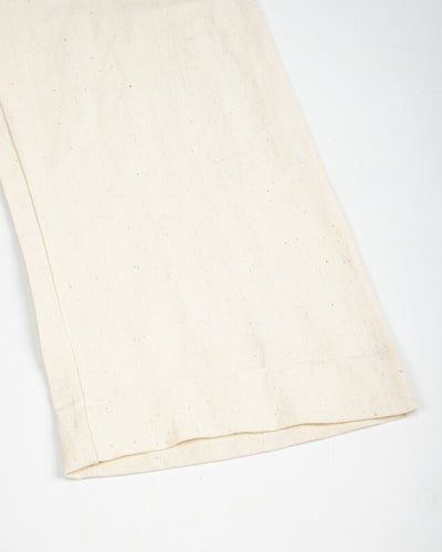 Gathering Farmer Pant - Off White Handloom Cotton Linen - Standard & Strange