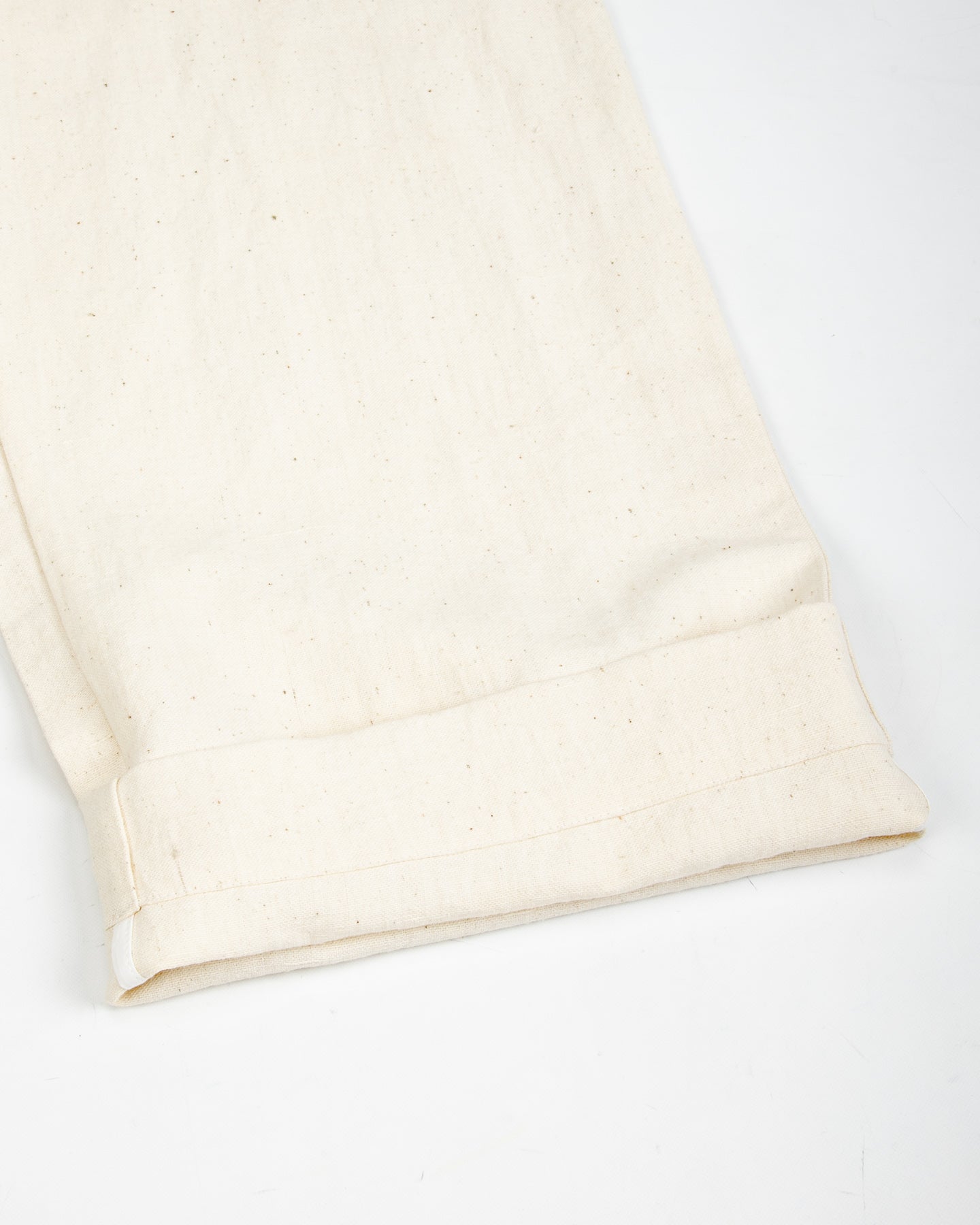 Gathering Farmer Pant - Off White Handloom Cotton Linen - Standard & Strange