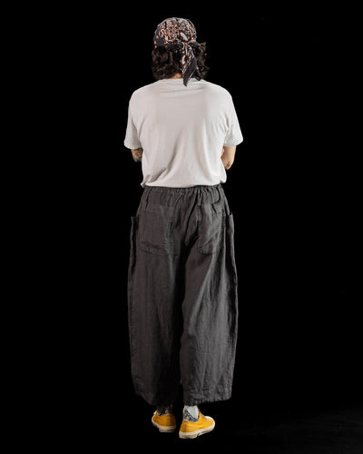 Gathering Fisherman Pant - Black Linen Stonewash - Standard & Strange