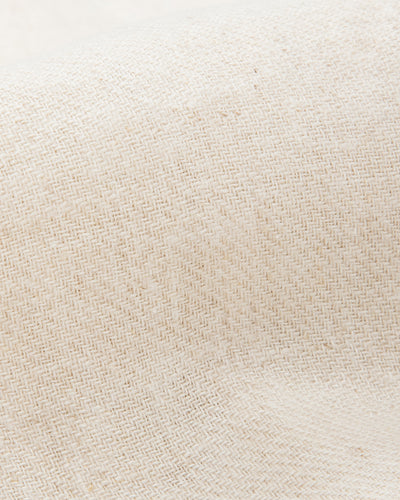 Gorsch Brushed Collar Wide Shirt - Off White Linen/Wool - Standard & Strange