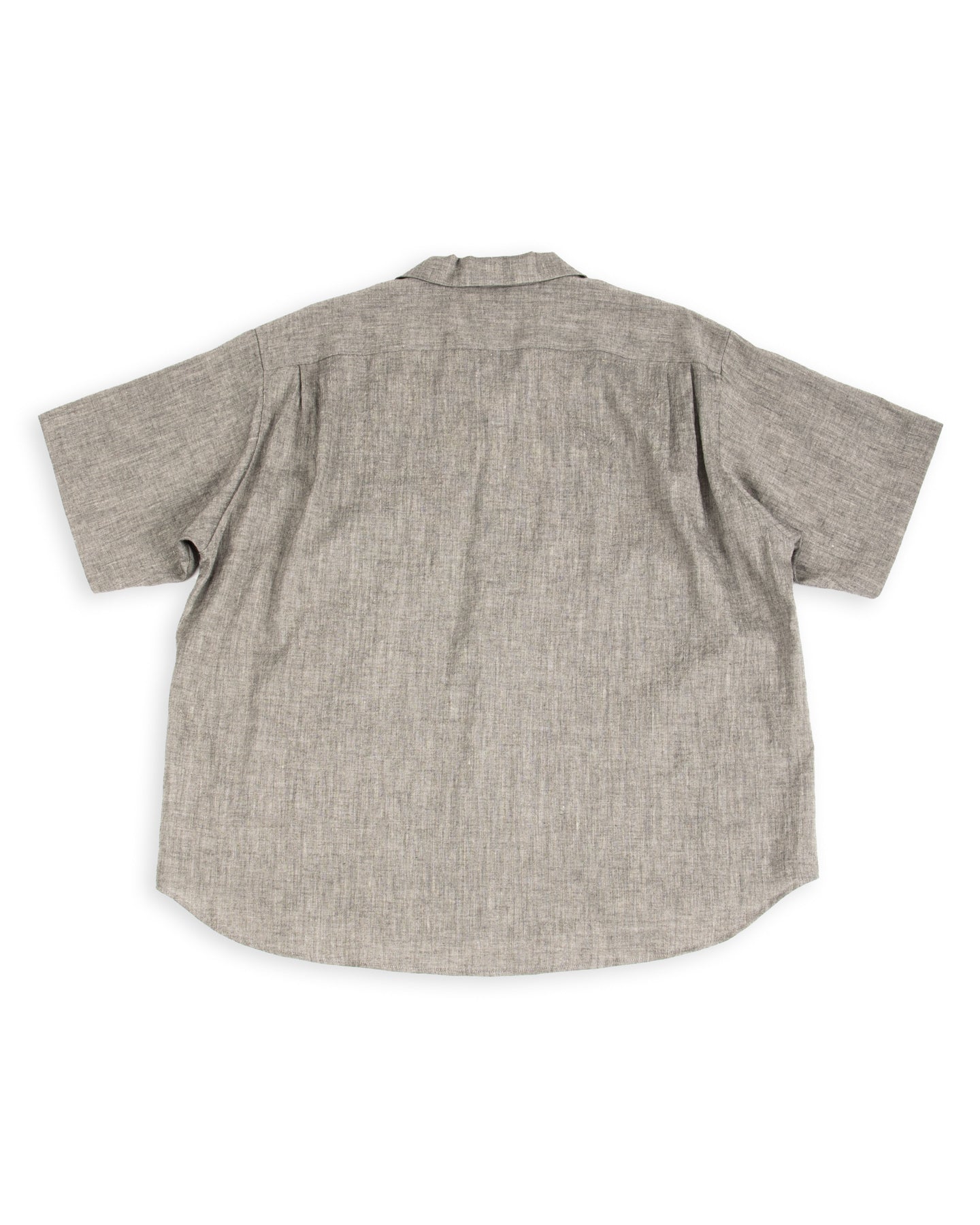 Gorsch Capri Short Sleeve Open Pullover Shirt - Dark Grey Yak Mix - Standard & Strange