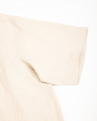 Gorsch Capri Short Sleeve Pullover Shirt - Beige Linen - Standard & Strange