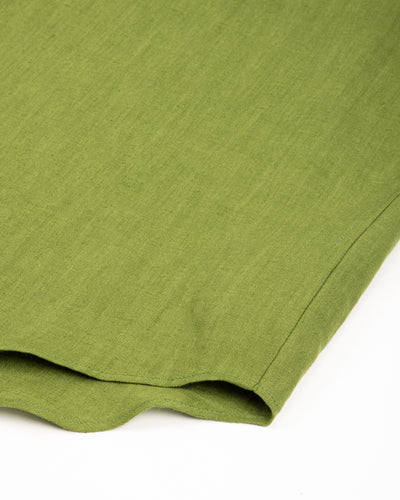Gorsch Capri Short Sleeve Pullover Shirt - Olive Green Linen - Standard & Strange