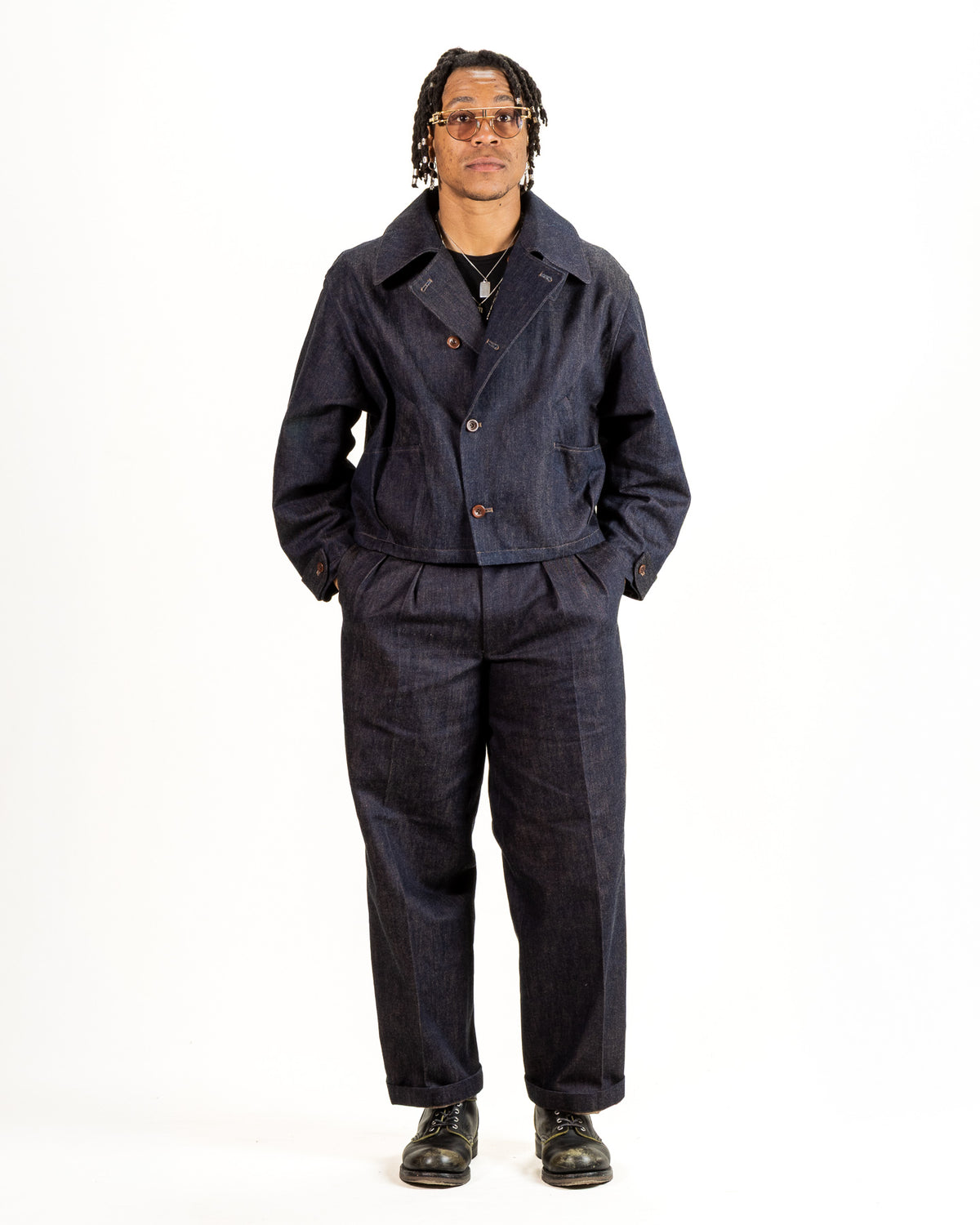 Gorsch Denim Short Length Jacket - Kakishibu - Standard & Strange
