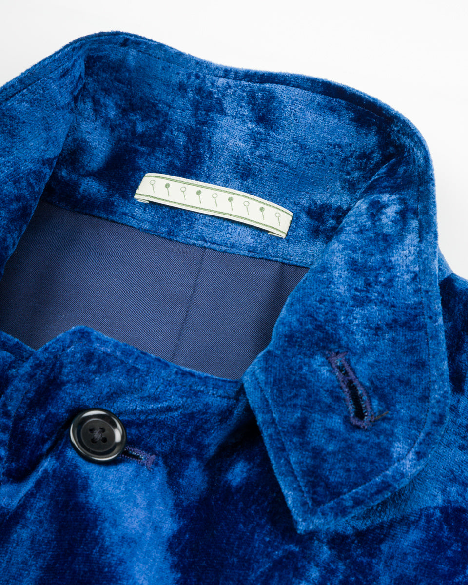 Gorsch Silk Velvet Blouson - Ryukyu Indigo - Standard & Strange