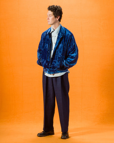 Gorsch Silk Velvet Blouson - Ryukyu Indigo - Standard & Strange