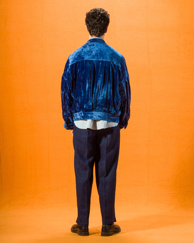 Gorsch Silk Velvet Blouson - Ryukyu Indigo - Standard & Strange
