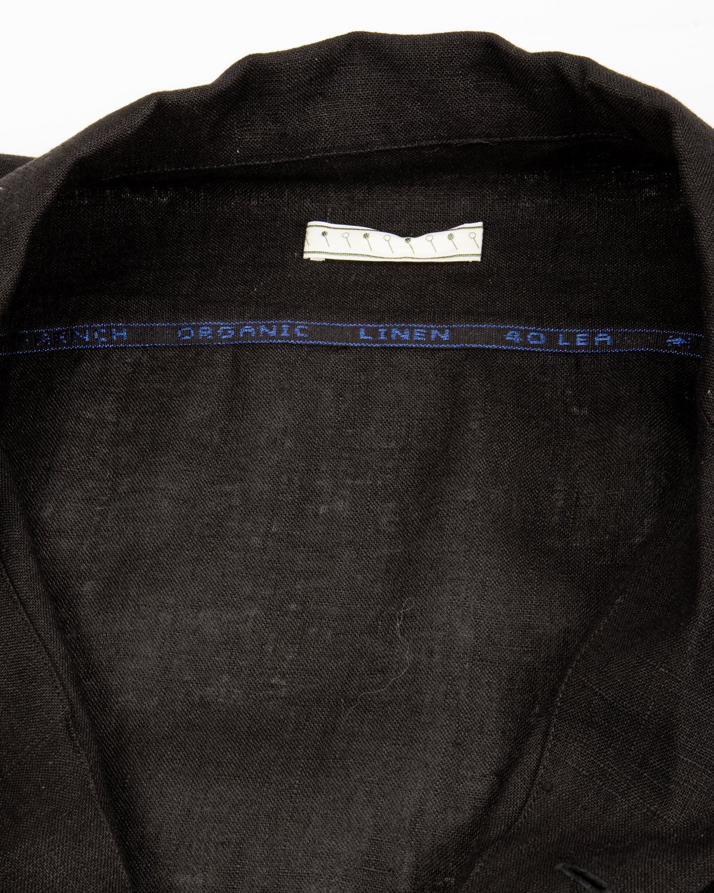 Gorsch Wide Silhouette Open Collar Shirt - Black French Linen - Standard & Strange