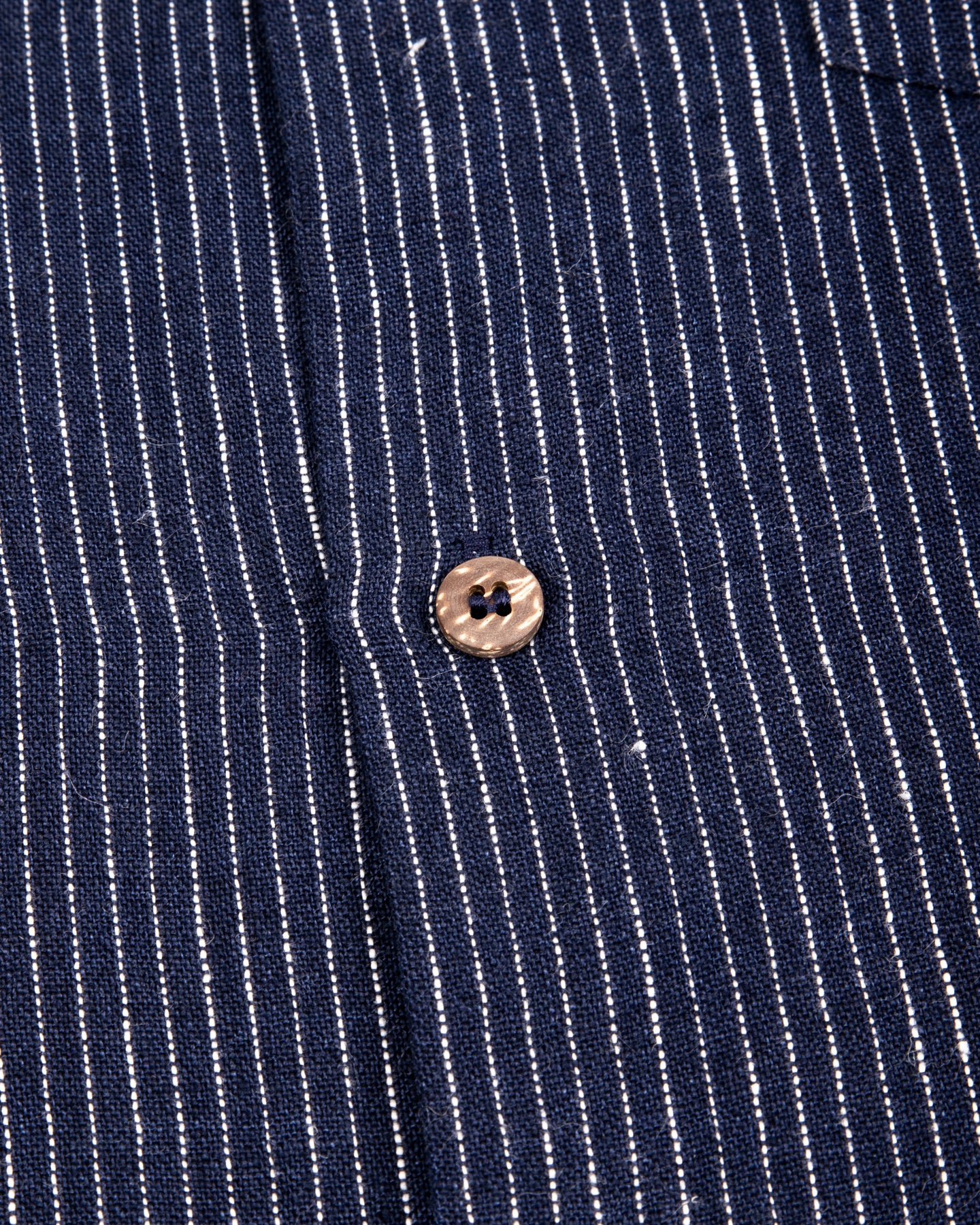 Gråbrodern Fröjel Short Sleeve Linen Shirt - Blue w/ Dots - Standard & Strange