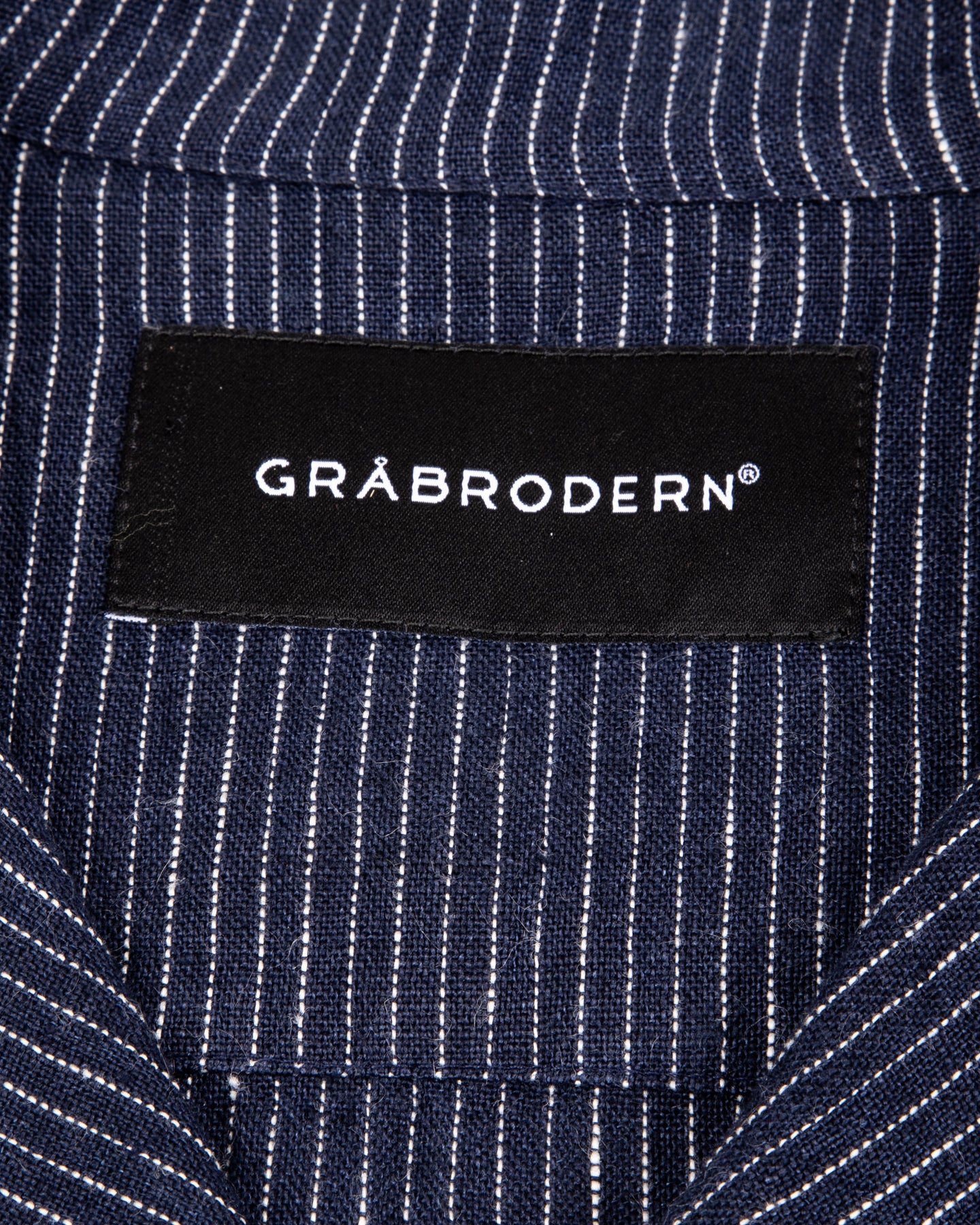 Gråbrodern Fröjel Short Sleeve Linen Shirt - Blue w/ Dots - Standard & Strange