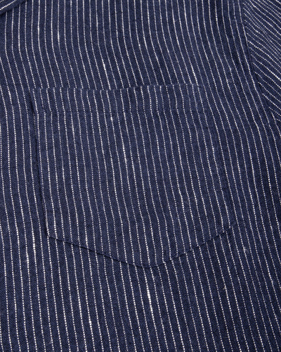 Gråbrodern Fröjel Short Sleeve Linen Shirt - Blue w/ Dots - Standard & Strange