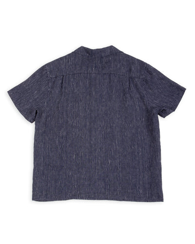 Gråbrodern Fröjel Short Sleeve Linen Shirt - Blue w/ Dots - Standard & Strange