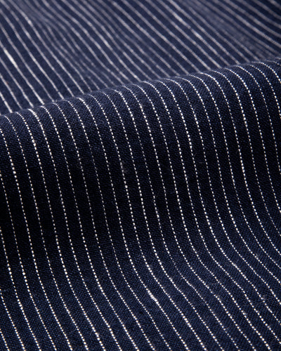 Gråbrodern Fröjel Short Sleeve Linen Shirt - Blue w/ Dots - Standard & Strange
