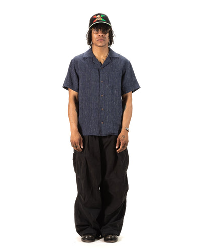 Gråbrodern Fröjel Short Sleeve Linen Shirt - Blue w/ Dots - Standard & Strange