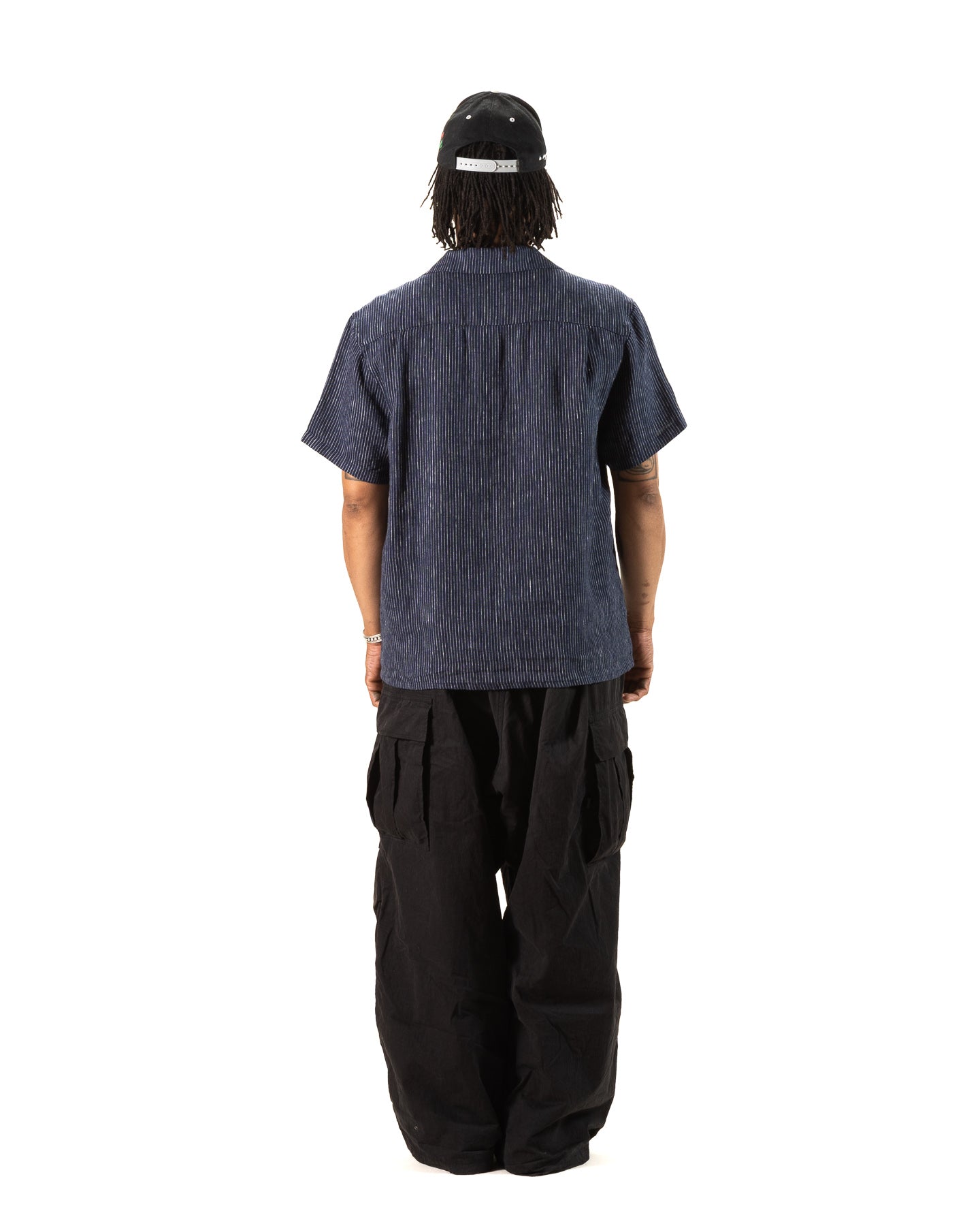 Gråbrodern Fröjel Short Sleeve Linen Shirt - Blue w/ Dots - Standard & Strange