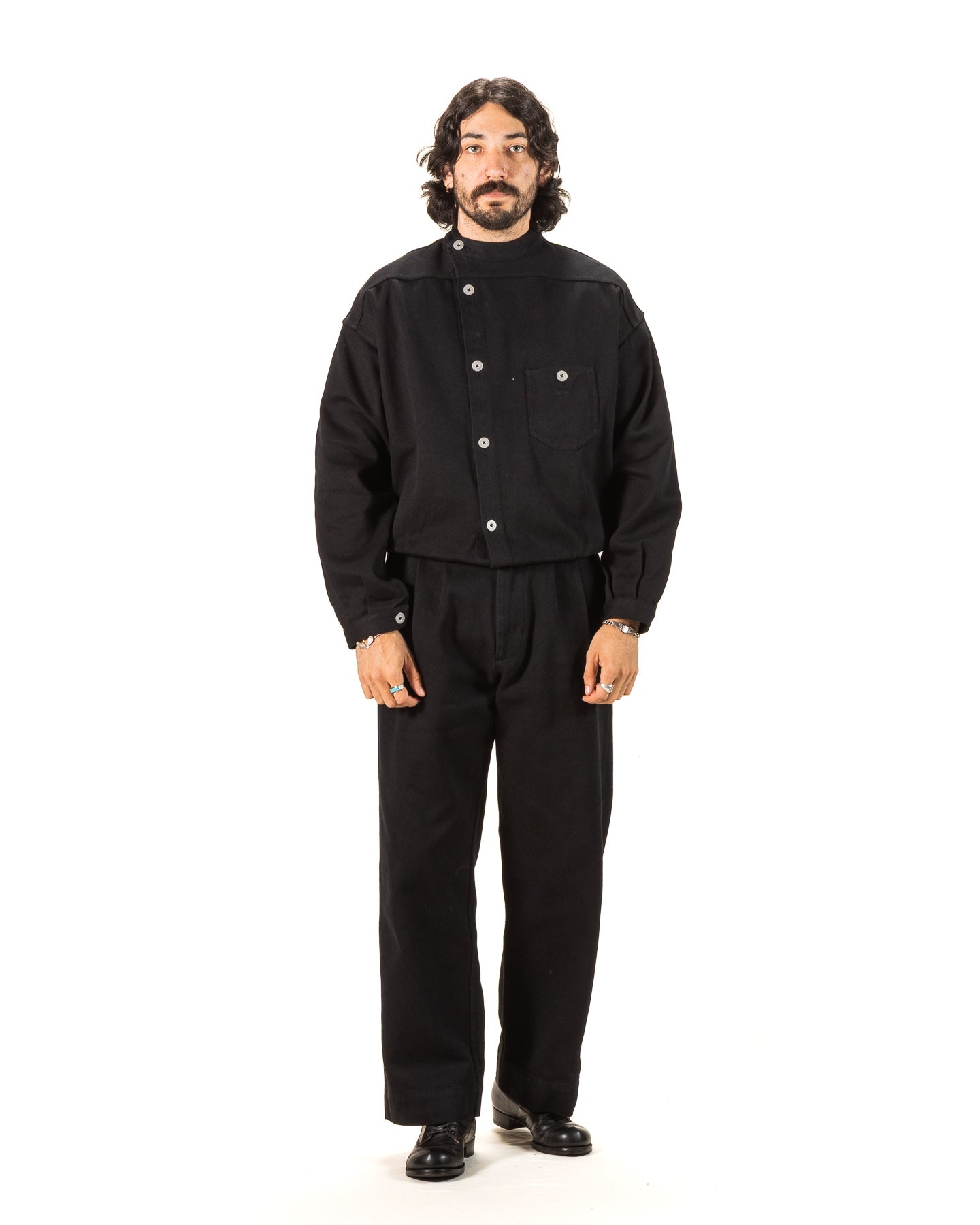 Gråbrodern Norrgårde Jacket - Heavy Italian Twill Black - Standard & Strange
