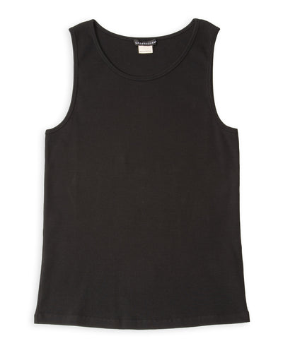 Gråbrodern Vidunge Tank Top - Heavy Cotton Rib Black - Standard & Strange
