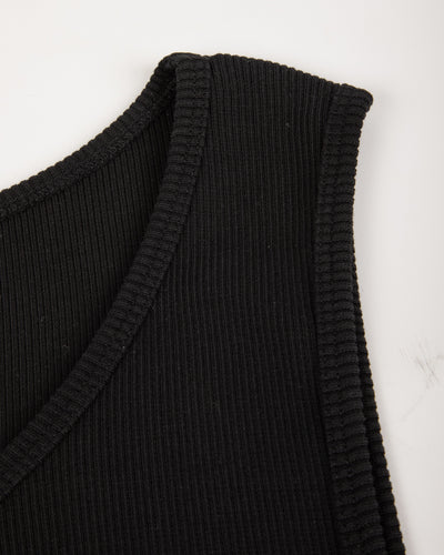 Gråbrodern Vidunge Tank Top - Heavy Cotton Rib Black - Standard & Strange