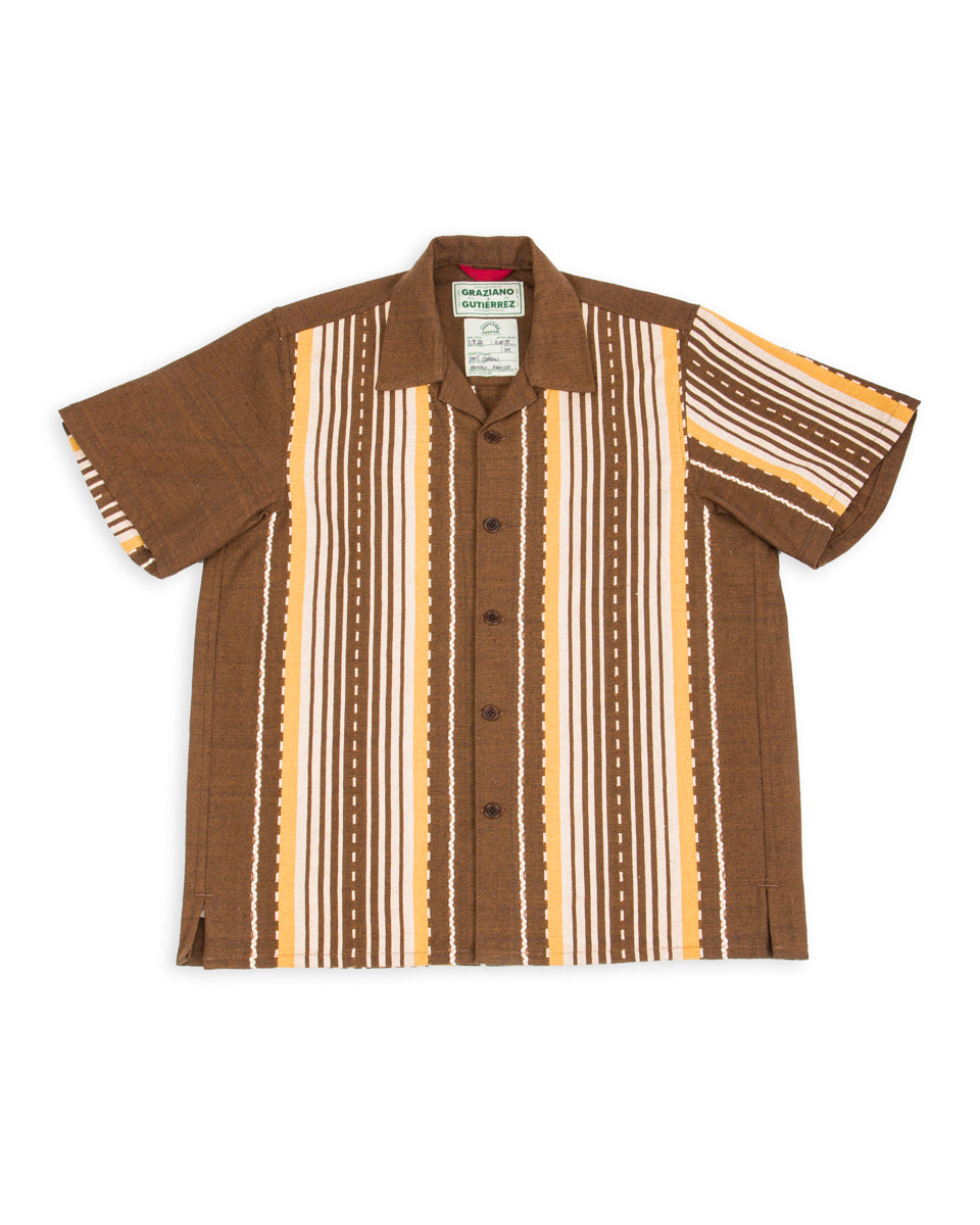 Graziano and Gutiérrez Camp Shirt - Brown / Yellow - Standard & Strange