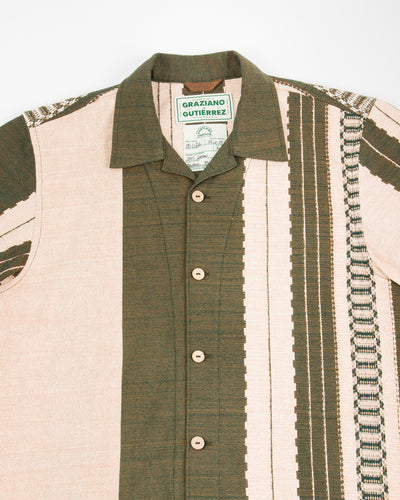 Graziano and Gutiérrez Camp Shirt - Verde Striped - Standard & Strange