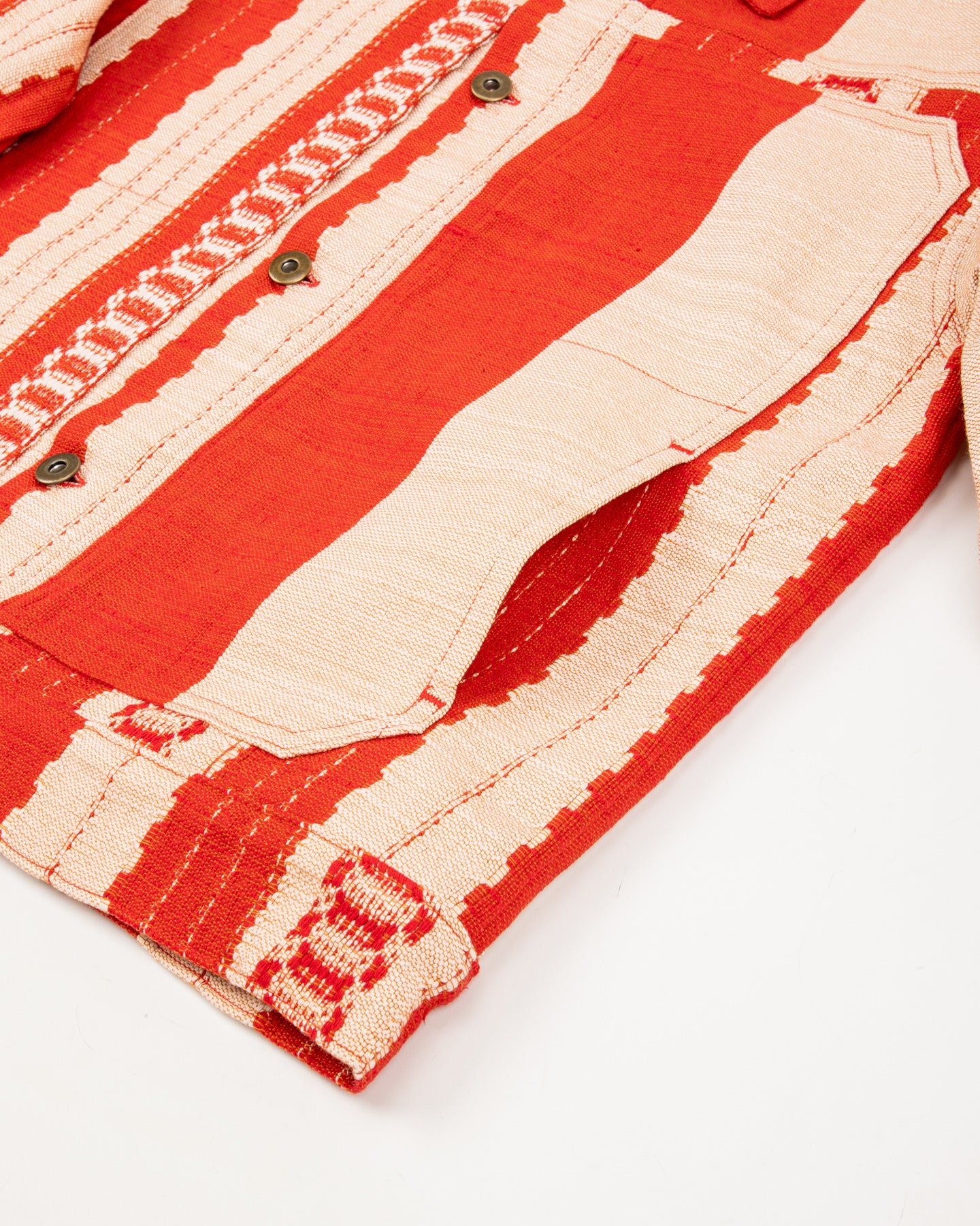 Graziano and Gutiérrez Trucker Jacket - Red Striped - Standard & Strange