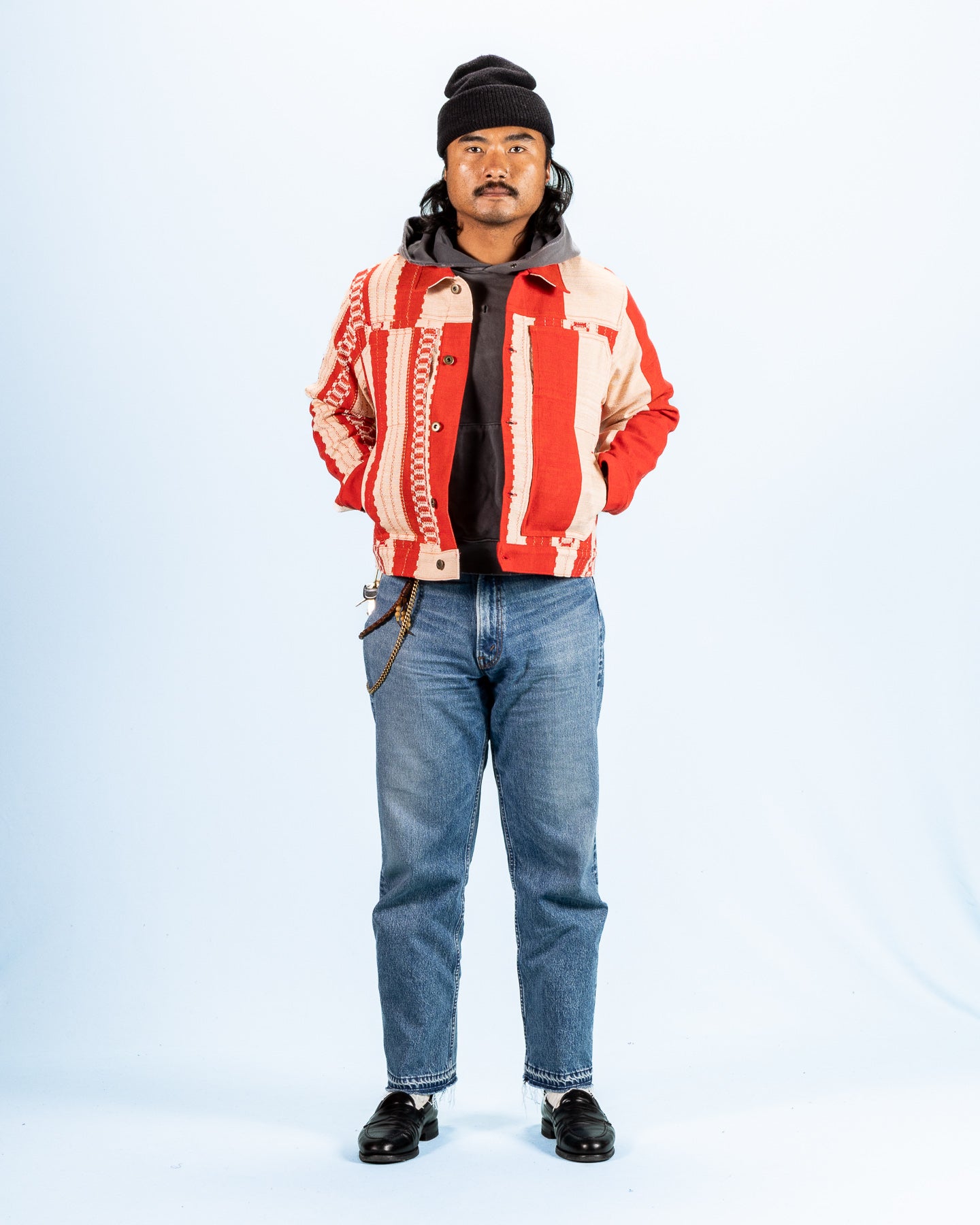Graziano and Gutiérrez Trucker Jacket - Red Striped - Standard & Strange