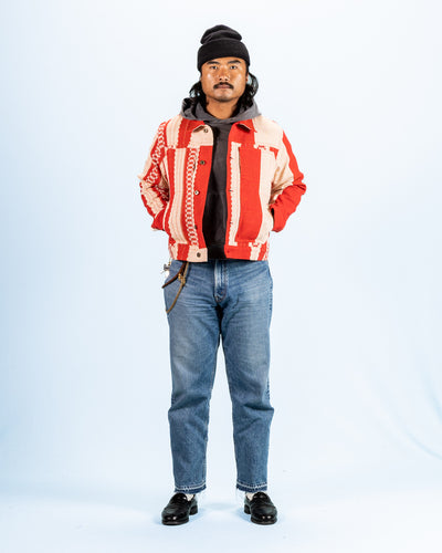Graziano and Gutiérrez Trucker Jacket - Red Striped - Standard & Strange