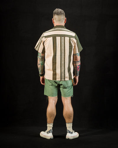 Graziano and Gutiérrez Camp Shirt - Verde Striped - Standard & Strange