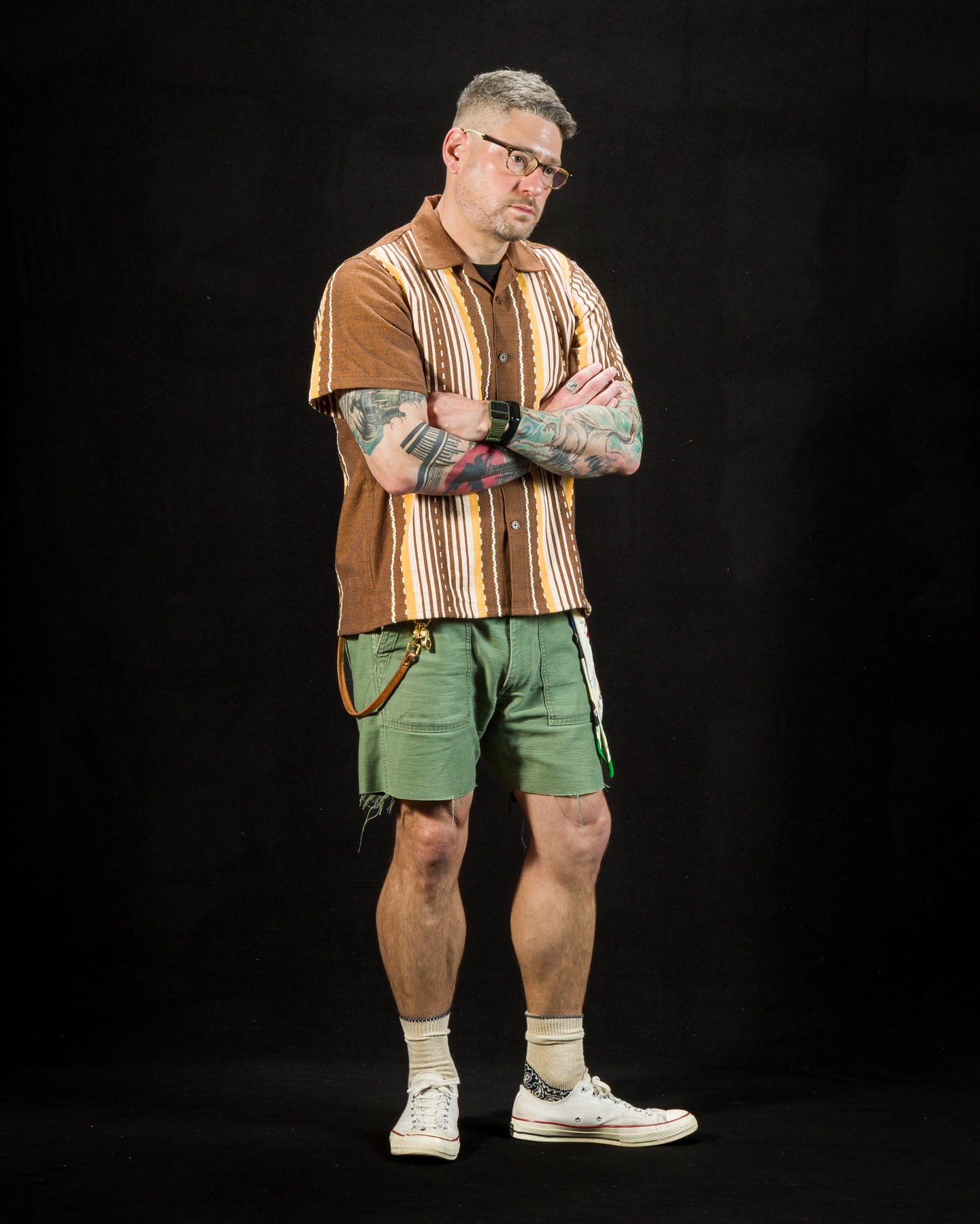 Graziano and Gutiérrez Camp Shirt - Brown / Yellow - Standard & Strange