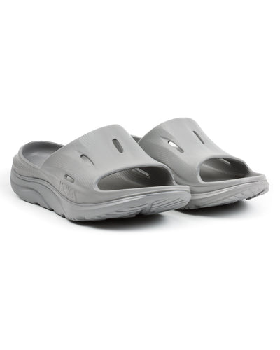 Hoka Ora Recovery Slide 3 - Grey/Grey - Standard & Strange