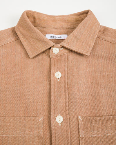 Indi + Ash Ames Workshirt - Handwoven Cutch Brown Denim - Standard & Strange