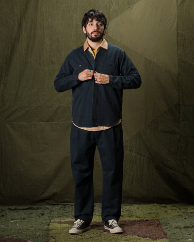 Indi + Ash Andrew Shirt - Handwoven Iron/Indigo Denim - Standard & Strange