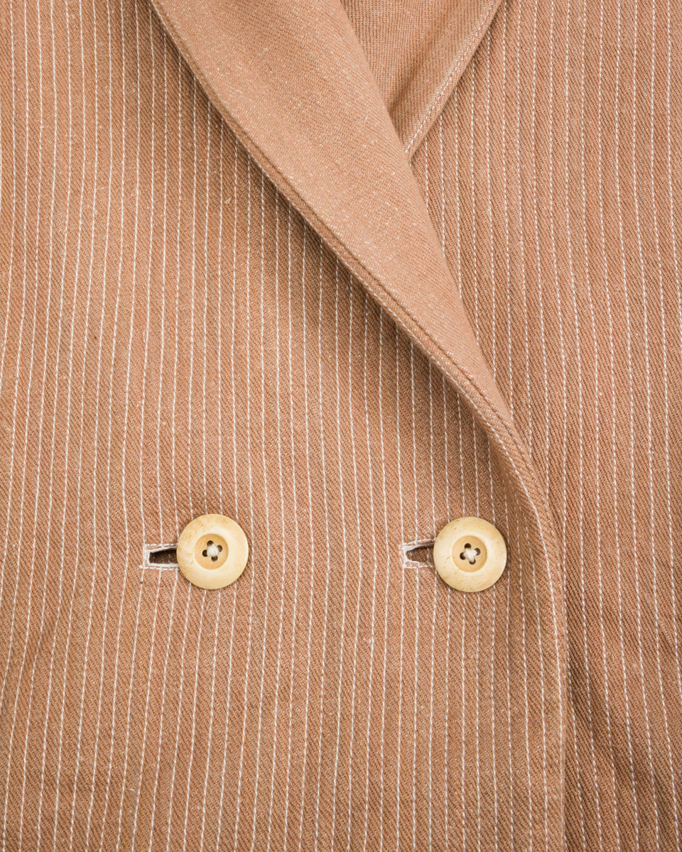 Indi + Ash Reversible Shawl Overcoat - Handwoven Desert Acacia Denim/Plaid - Standard & Strange