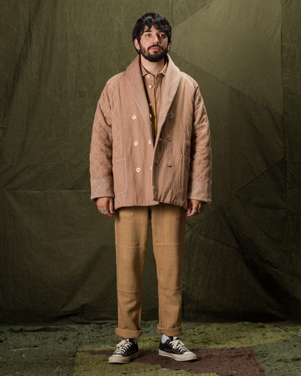Indi + Ash Reversible Shawl Overcoat - Handwoven Desert Acacia Denim/Plaid - Standard & Strange